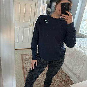 Gymshark Bold Crew in Navy